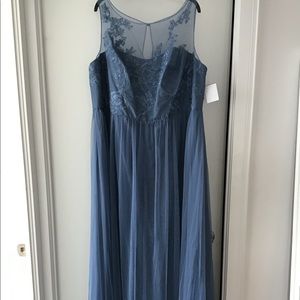 David’s Bridal Blue Dress